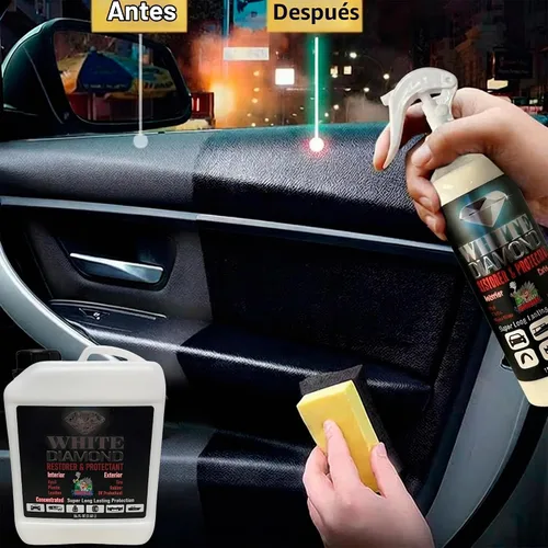 Vista 9 de TIRE Dressing - Restaurador y protector concentrado de diamante blanco, 16 onzas líquidas, vinilo, plástico, neumático, goma, protección UV, súper