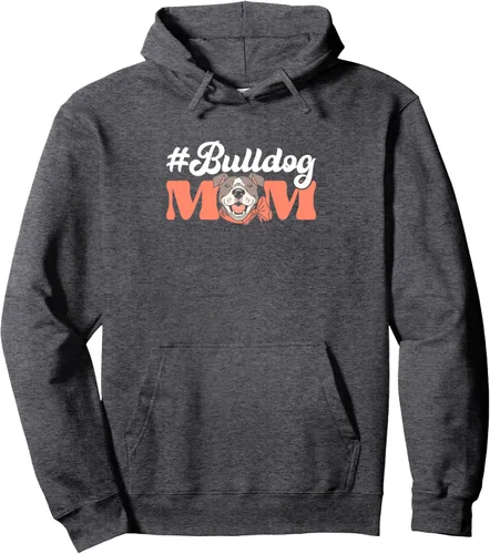 Vista 5 de Hashtag Bulldog Mom Dueño de perro Sudadera con capucha American Bully, Negro