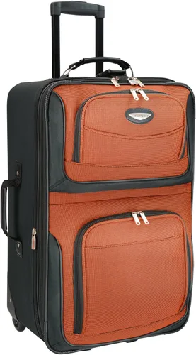 Vista 4 de Travel Select Amsterdam - Equipaje vertical y expandible con ruedas Naranja