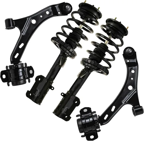Vista 109 de Detroit Axle - 4 piezas de brazos de control traseros para Ford C-Max, Focus, Mazda 3 5, Volvo C30, C70, S40, V50, 4 brazos de control superiores e