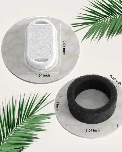 Vista 7 de GIOTOHUN Repuesto de filtro de fuente para gatos: 12 filtros de fuente de agua para gatos, 6 filtros + 6 esponjas para dispensador de mascotas H1