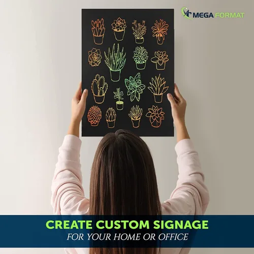 Vista 5 de Mega Format Hojas de plástico de PVC expandido – Hoja negra rígida de 5 x 7 pulgadas para manualidades, señalización y exhibiciones – Sintra Negro