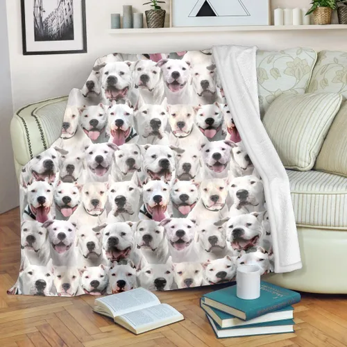 Vista 4 de DOGSOCUTE.COM Dogo Argentino - Sudadera con capucha con estampado de cara de perro 3D, capa interior de forro polar cepillado cálido, estampado