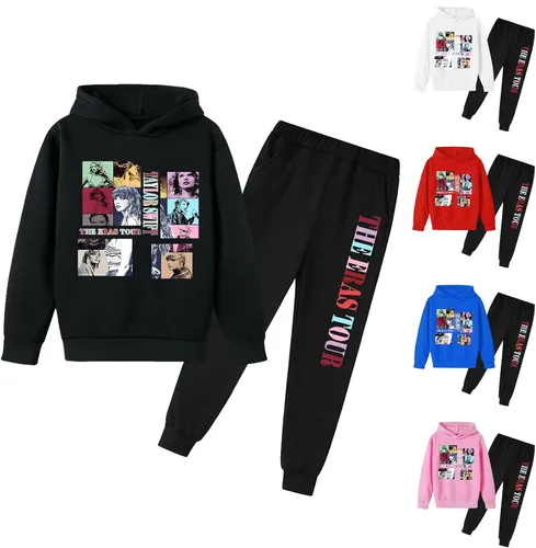 Vista 2 de AneiDa Chándal 1989 para niñas de 3 a 12 años, divertido regalo con capucha para amantes de la música Tayler, sudadera con capucha para niños