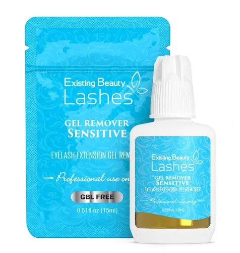 Vista 8 de Removedor de pestañas sensible para extensiones de pestañas - Gel removedor de extensiones de pestañas transparente - Removedor de extensiones