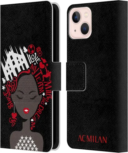 Vista 13 de Head Case Designs Officially Licensed AC Milan Dream Big Children Leather Wallet Case Compatible with Apple iPhone 11