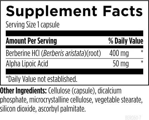 Vista 2 de Designs for Health Berberine Synergy - Berberina HCL 400 mg + ácido alfa lipoico (ALA) para metabolismo, salud cardíaca + apoyo hepático