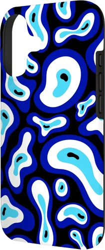 Vista 2 de Malvado de ojo turco Groovy Swirl patrón Good Vibes teléfono caso para iPhone 17