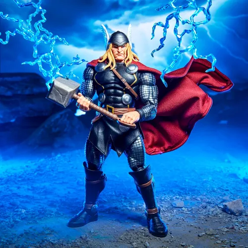 Vista 4 de Marvel Legends Maximum Series Thor, Figura de acción coleccionable de Thor