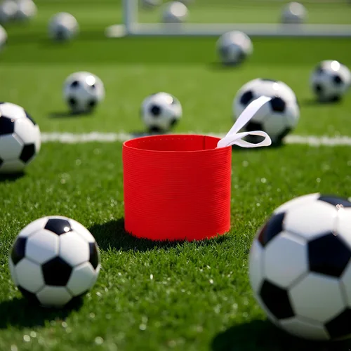 Vista 9 de 1 brazalete rojo para adulto, elástico, antideslizante, ajustable, color neón, adhesivo para fútbol, entrenamiento, equipo, suministros deportivos