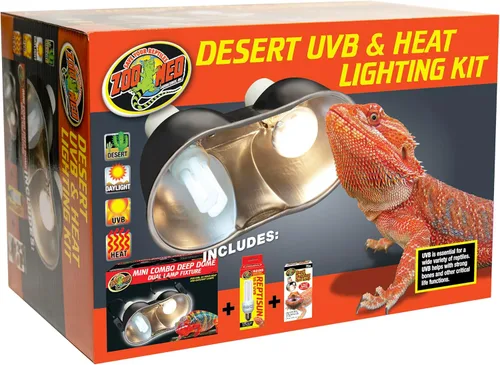 Vista 2 de Zoo Med Desert UVB & Heat Lighting Dual Kit