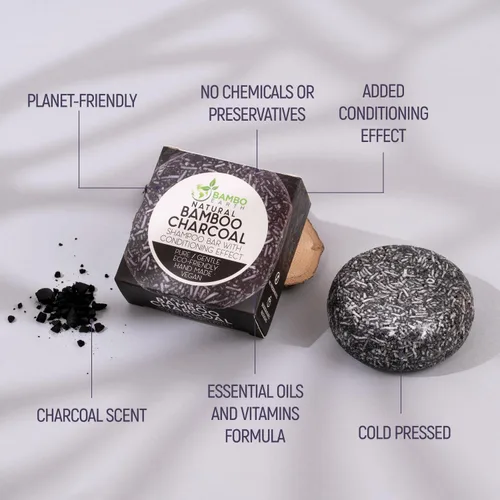 Vista 3 de Jabón para el cabello con efecto barra de champú sólido y acondicionador, barras de champú 100% orgánicas para cabello con todos los aceites