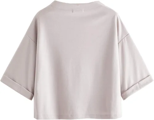 Vista 2 de SweatyRocks - Blusa holgada de manga 34 para mujer, cuello alto falso, elegante