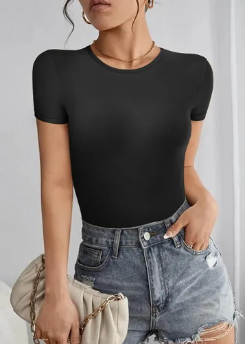 Vista 3 de MOOSLOVER Body sin mangas con cuello cuadrado para mujer, con control de abdomen, moldeador de tanga