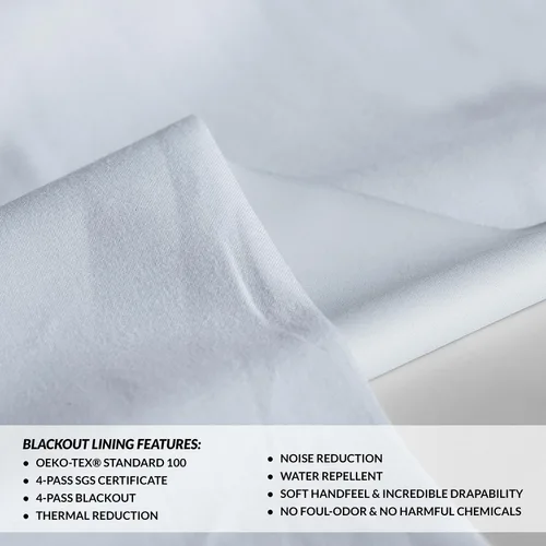 Vista 12 de HPD HALF PRICE DRAPES Cortinas opacas sólidas con aislamiento térmico para dormitorio, cortina de 84 pulgadas de largo (1 panel), cortinas opacas