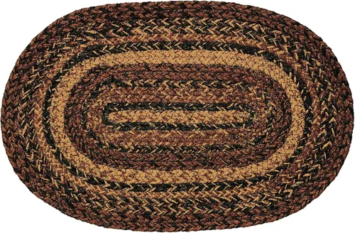 Vista 7 de Colección Cappuccino Premium trenzada Primitivo, rústico, campestre, estilo granja Yute/algodón 30 días sin riesgo Alfombra