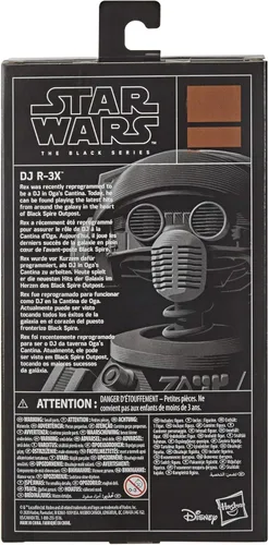 Vista 3 de Star Wars The Black Series DJ R-3X Toy - Figura de acción coleccionable de Star Wars Galaxy's Edge, juguetes para niños de 4 años en adelante
