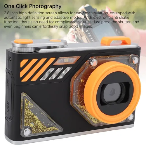 Vista 4 de Cámara digital 4K, cámara de vlogging de 48 MP con zoom digital 8X, enfoque automático, cámaras compactas de punto y disparo para fotografía