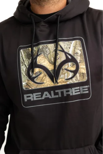 Vista 4 de Realtree Sudadera con capucha de forro polar de peso medio con logotipo Anter EDGE para hombre