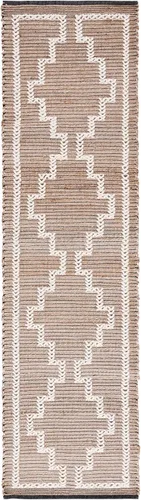 Vista 2 de SAFAVIEH Natural Fiber Collection - Alfombra de pasillo de 2 pies 3 pulgadas x 9 pies, natural y marfil, diseño de yute de tejido plano, ideal