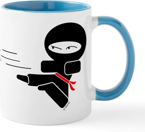 Vista 129 de CafePress Ascii - Taza de café de cerámica, taza de té, 11 onzas
