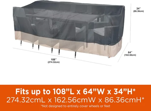 Vista 2 de MODERN LEISURE 3017 Renaissance Ultralite - Funda rectangular para mesa y sillas