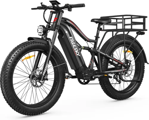 Vista 12 de FREESKY Bicicleta de montaña eléctrica, 20 MPH, 140 millas de largo alcance