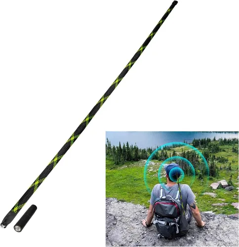 Vista 9 de Bingfu Antena de radio plegable CS táctica SMA hembra jamón 2 unidades de doble banda VHF UHF 136-520MHz 31 pulgadas antena para Baofeng BF-F8HP