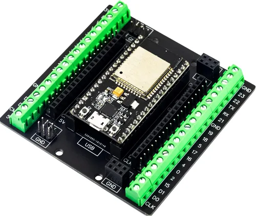 Vista 7 de whiteeeen para ESP32 Super Breakout Board 3.81mm / 0.15" Terminal GPIO Placa de expansión 3 tipos de salidas para ESP32-DevKitC ESP-WROOM-32 Bloque