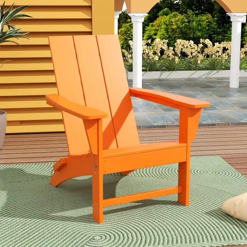 Vista 47 de WestinTrends Ashore Modern - Silla plegable Adirondack para exteriores (juego de 2), color negro