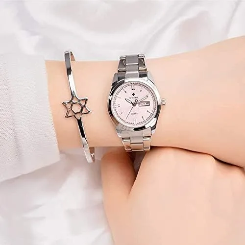 Vista 7 de Gosasa Reloj analógico de cuarzo para mujer correa de acero inoxidable color plateado