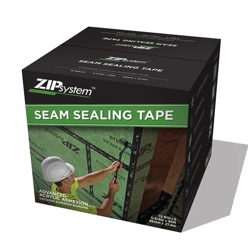 Vista 13 de Cinta de Sellado ZIP System Huber Cinta de Sellado Autoadhesiva para Aberturas Rugosas de Puertas-Ventanas (3.75" x 30')