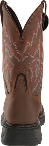Vista 3 de ARIAT Botas de trabajo con punta compuesta impermeable Big Rig para hombre, Marrón Oscuro/Marrón Desgastado, 11 Ancho