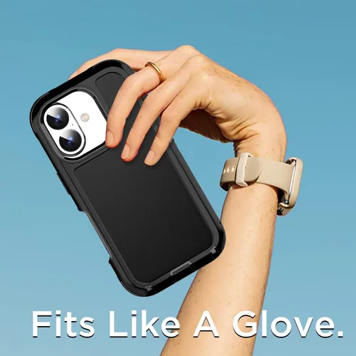 Vista 7 de AICase Funda para iPhone 17 (6.3 pulgadas), resistente protección contra caídas, cuerpo completo, a prueba de golpes, a prueba de caídas, a prueba