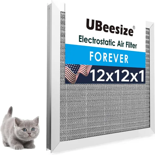 Vista 15 de UBeesize - Filtro de aire reutilizable de 20 x 20 x 1 pulgadas, lavable, MERV 8, permanente, electrostático, para aire acondicionado y HVAC