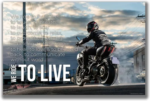 Vista 13 de Inspirational Wall Art Co. - Abstracto CBR - Sportbike Honda Motocicleta Retro Shop Garage Biker Regalo Motivación Citas Pósters - Impresión