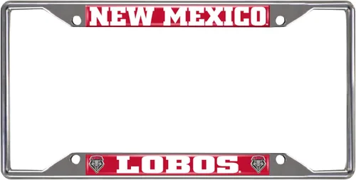 Vista 8 de FANMATS Marco de matrícula de metal cromado NCAA