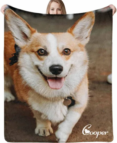 Vista 24 de Artsadd Manta conmemorativa personalizada con fotos para la pérdida de perros y gatos, manta conmemorativa personalizada, regalos de memoria amorosa