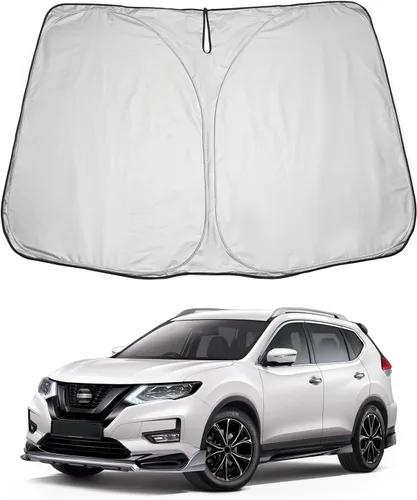 Vista 58 de LUWU Parasol para parabrisas para Dodge RAM 1500 y 2500 2009-2018 - Parasol para ventana delantera con bloqueo de rayos UV