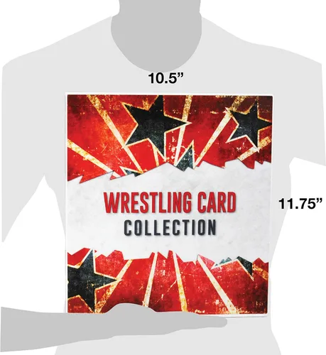 Vista 4 de UniKeep WWE WrestleMania - Carpeta de almacenamiento de tarjetas coleccionables con temática de WWE - Viene con 20 páginas de tarjetas