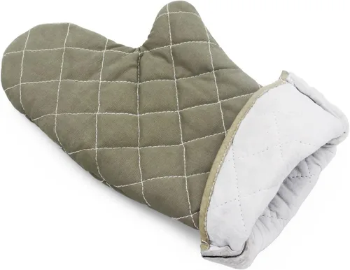 Vista 2 de New Star Foodservice Guantes de horno con defensa adicional, hasta 400 F, juego de 2 (oliva (ignífugo), 13 pulgadas (juego de 2))