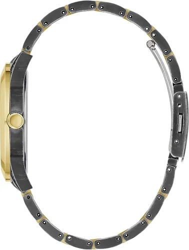 Vista 2 de GUESS Reloj clásico de enlace, Negro, dorado (blackGold-Tone), GW0303L1