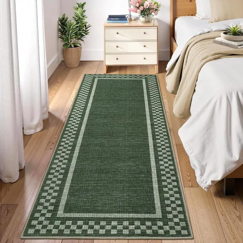 Vista 48 de GarveeHome Alfombra lavable de 5 x 7 pies para sala de estar, alfombra Beige festoneado