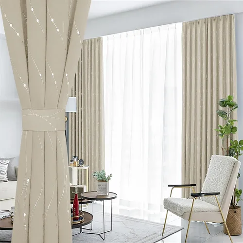 Vista 24 de BUHUA - Paneles de cortinas opacas para sala de estar, cortinas grises con aislamiento térmico, cortinas de ventana para dormitorio - 72 pulgadas