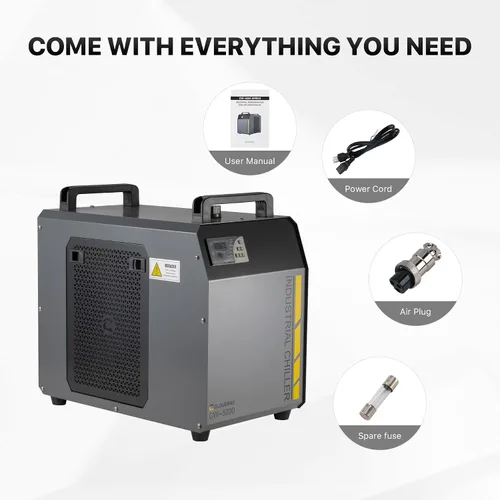 Vista 6 de Cloudray Enfriador de Agua Láser CO2 Industrial 6L 0.61HP CW5200 Termostato Preciso Recirculante CO2 Enfriador Láser Industrial para 60W 70W 80W 90W