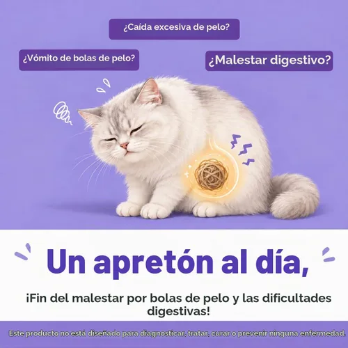 Vista 2 de Doctor By HB Care Suplemento para Bolas de Pelo de Gatos - Tratamiento de Bolas de Pelo para Gatos, Control de Bolas de Pelo, Remedio de Alivio