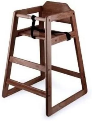 Vista 2 de Nueva silla alta de madera estilo restaurante