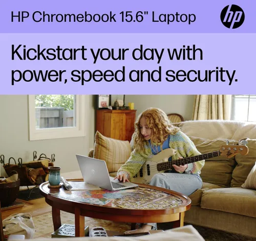 Vista 2 de Laptop HP Chromebook 15 de 15,6", Intel N200, 8 GB de RAM DDR5