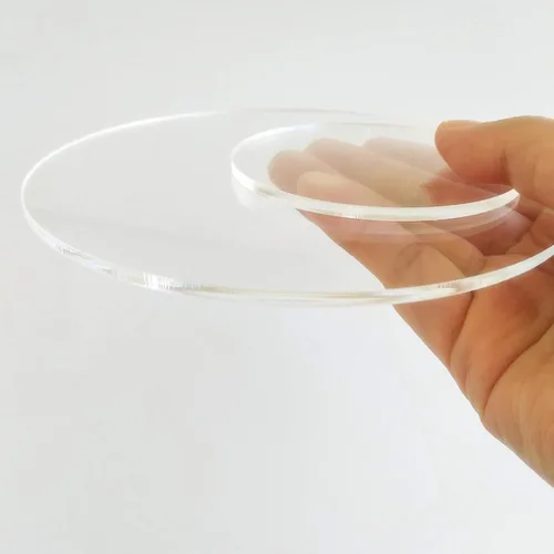 Vista 5 de 20 discos de plexiglás acrílico, hojas redondas circulares Lucite de 1/8 pulgadas de grosor (transparente, 0.5 pulgadas)
