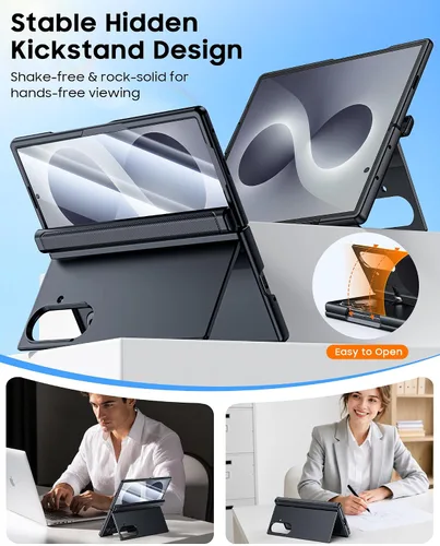 Vista 4 de CENMASO - Funda para Samsung Galaxy Z Fold 8 Ultra con soporte, compatible con Magsafe